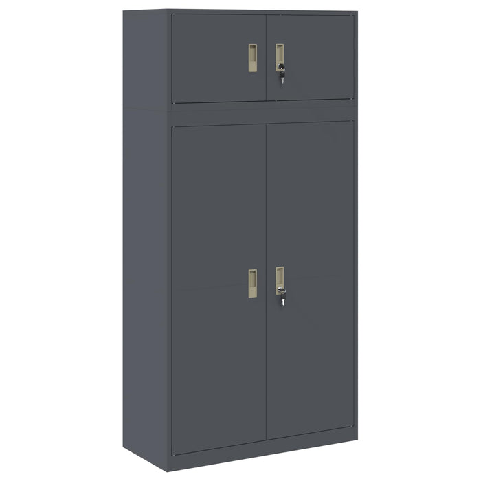 Dulap de depozitare 2 buc. Antracit 90 x 40 x 180 cm Oțel WALTI