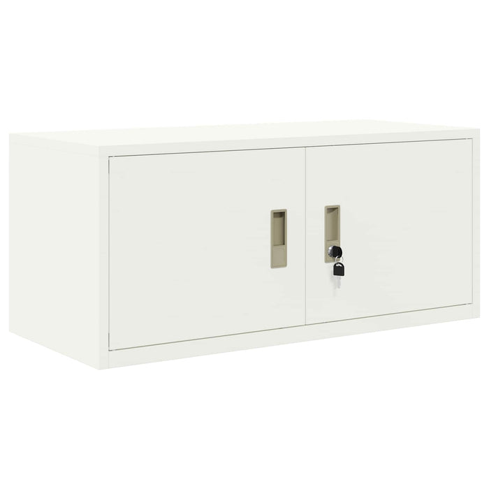 Dulap de depozitare 2 buc. Alb 90 x 40 x 180 cm Oțel Blocat WALTI