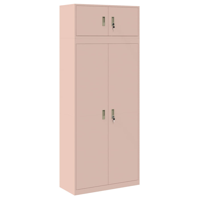 Dulap de depozitare 2 buc. Roz 90 x 40 x 220 cm Oțel Blocat WALTI
