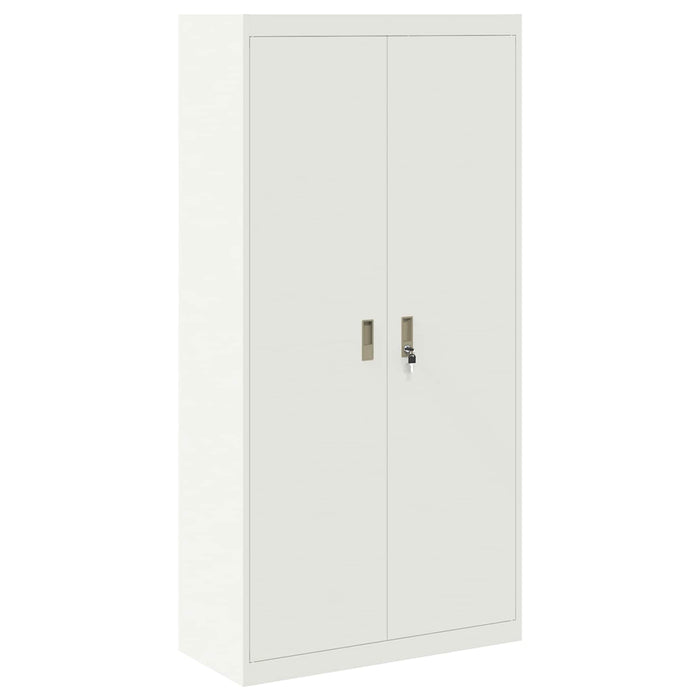 Dulap de depozitare 2 buc. Alb 90 x 40 x 220 cm Oțel Blocat WALTI