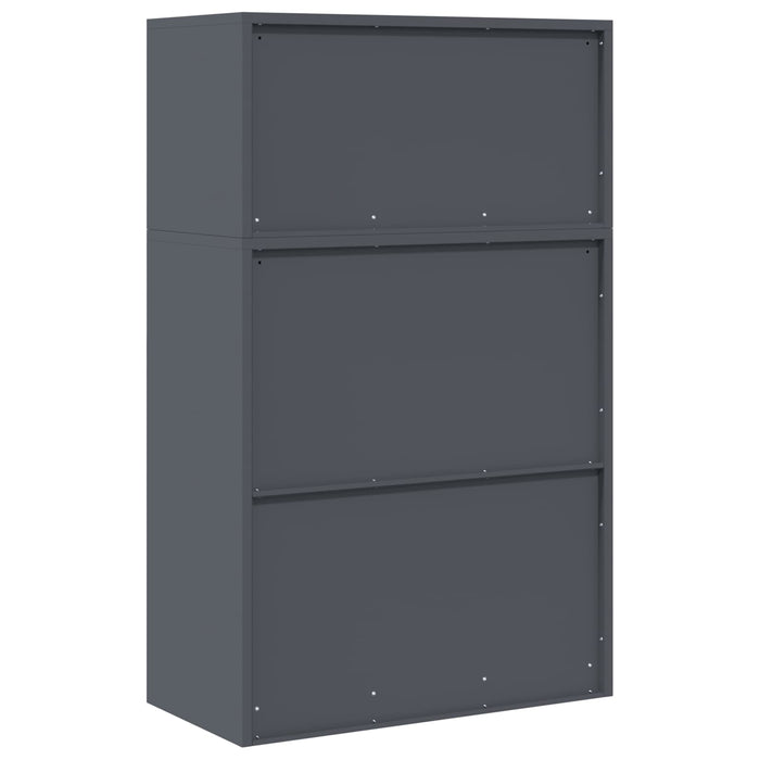 Dulap de depozitare 2 buc. Antracit 80 x 40 x 130 cm Oțel WALTI