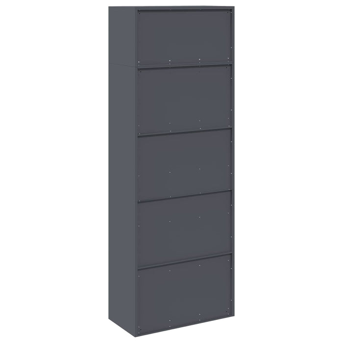 Dulap de depozitare 2 buc. Antracit 80 x 40 x 220 cm Oțel WALTI