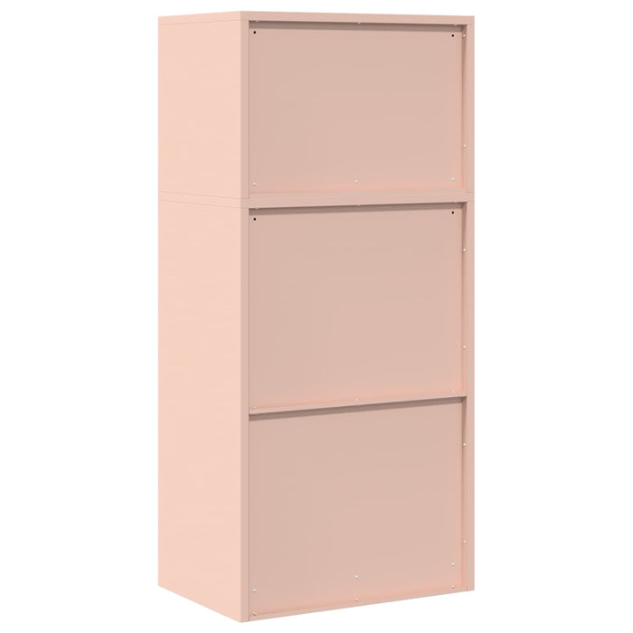 Dulap de depozitare 2 buc. Roz 60 x 40 x 130 cm Oțel Blocat WALTI