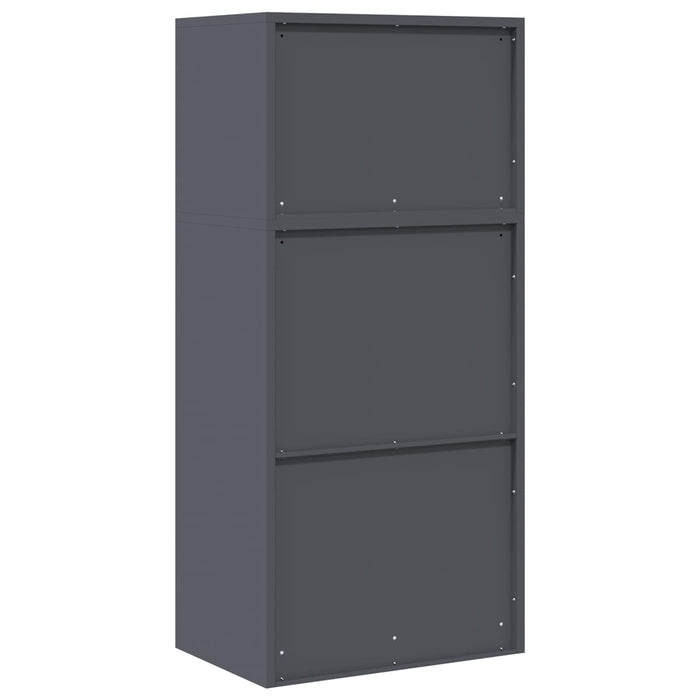 Dulap de depozitare 2 buc. Antracit 60 x 40 x 130 cm Oțel WALTI