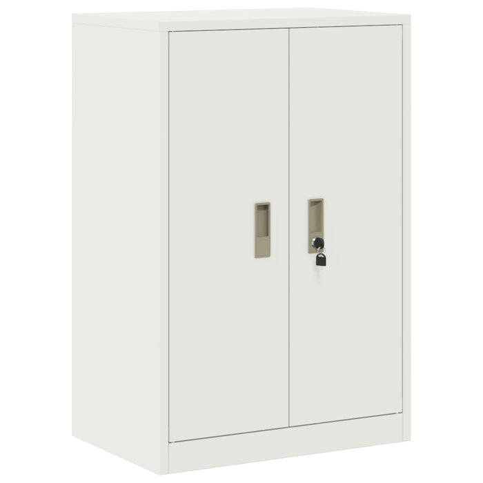 Dulap de depozitare 2 buc. Alb 60 x 40 x 130 cm Oțel Blocat WALTI