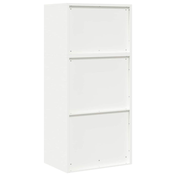 Dulap de depozitare 2 buc. Alb 60 x 40 x 130 cm Oțel Blocat WALTI