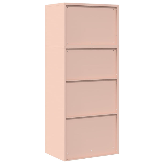 Dulap de depozitare 2 buc. Roz 60 x 40 x 145 cm Oțel Blocat WALTI