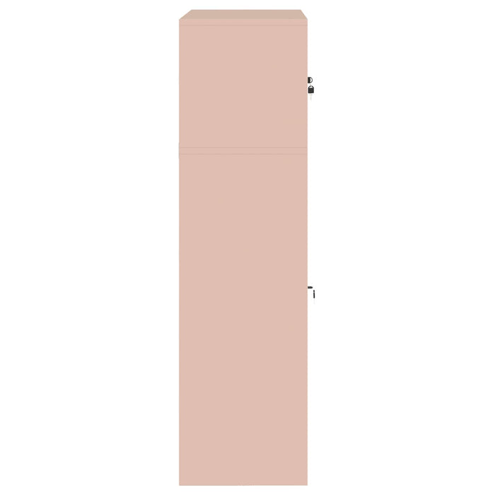 Dulap de depozitare 2 buc. Roz 60 x 40 x 145 cm Oțel Blocat WALTI