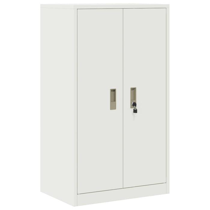 Dulap de depozitare 2 buc. Alb 60 x 40 x 145 cm Oțel Blocat WALTI
