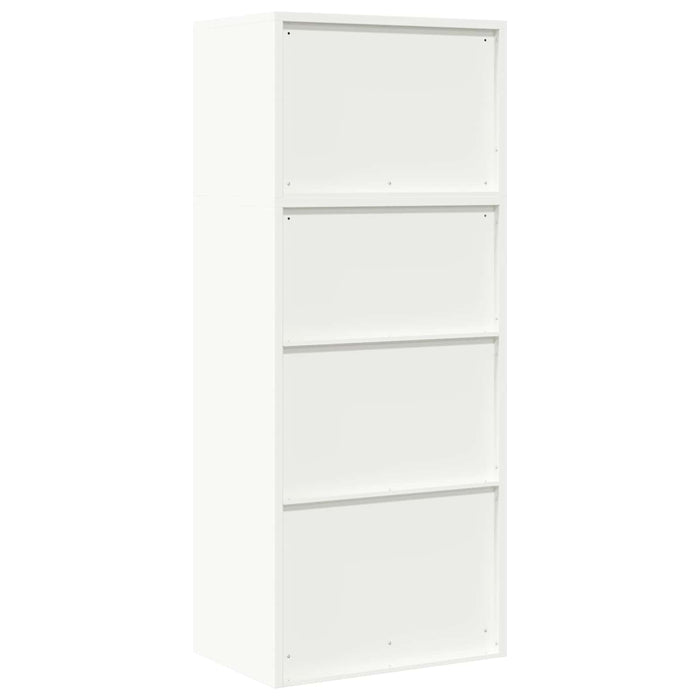 Dulap de depozitare 2 buc. Alb 60 x 40 x 145 cm Oțel Blocat WALTI