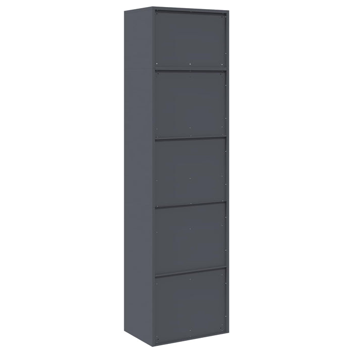 Dulap de depozitare 2 buc. Antracit 60 x 40 x 220 cm Oțel - WALTI WALTI