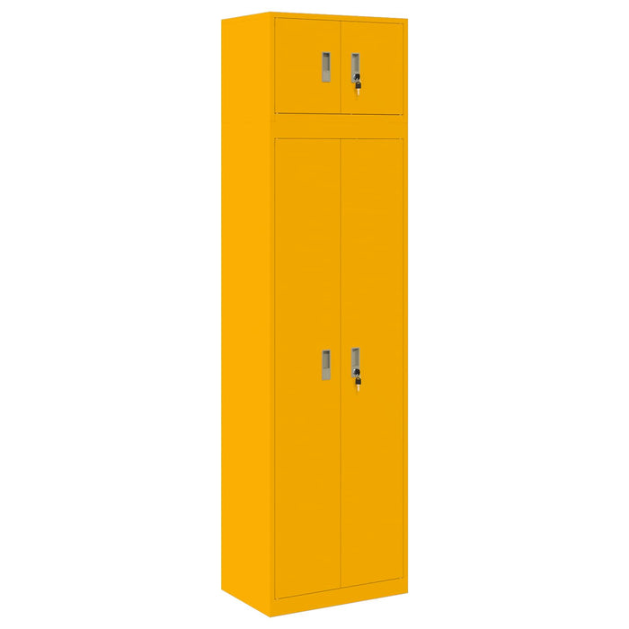 Dulap de depozitare 2 buc. 60 x 40 x 220 cm Oțel Blocat WALTI
