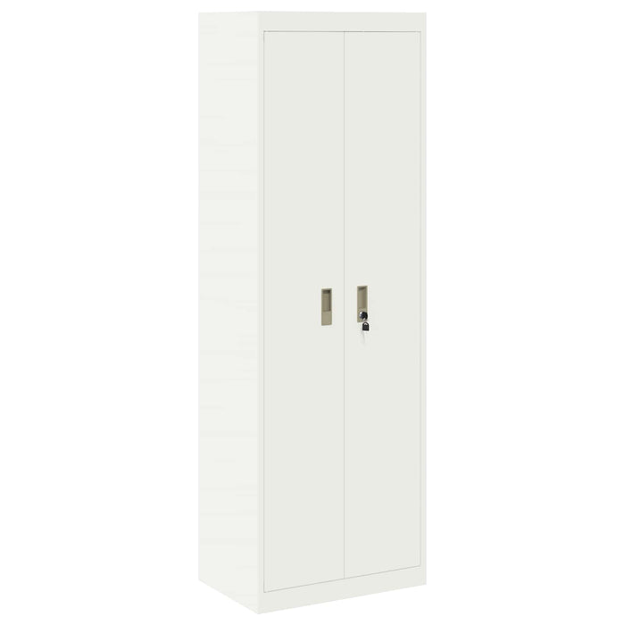 Dulap de depozitare 2 buc. Alb 60 x 40 x 220 cm Oțel Blocat WALTI