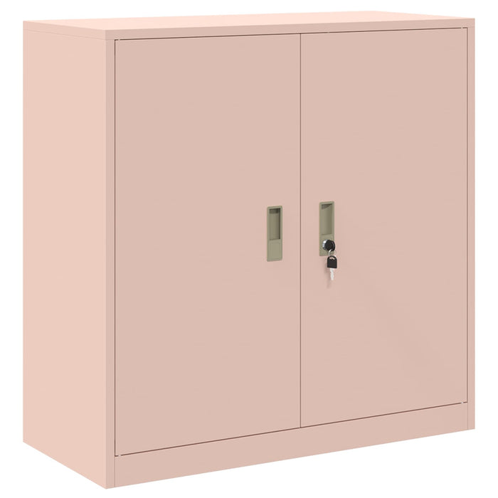 Dulap de depozitare 2 buc. Roz 90 x 40 x 160 cm Oțel Blocat WALTI