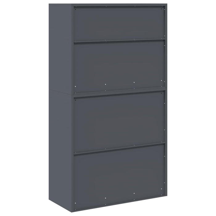Dulap de depozitare 2 buc. Antracit 90 x 40 x 160 cm Oțel WALTI