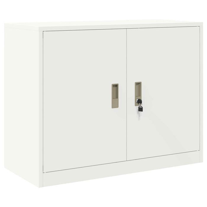 Dulap de depozitare 2 buc. Alb 90 x 40 x 160 cm Oțel Blocat WALTI