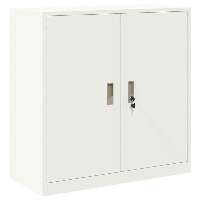 Dulap de depozitare 2 buc. Alb 90 x 40 x 160 cm Oțel Blocat WALTI