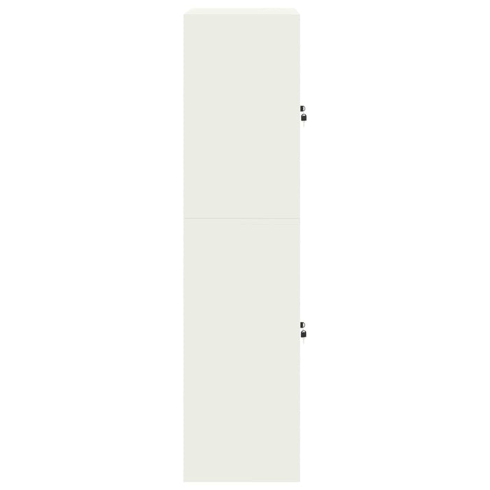 Dulap de depozitare 2 buc. Alb 90 x 40 x 160 cm Oțel Blocat WALTI