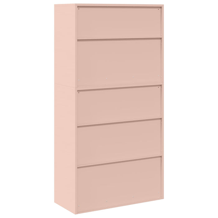 Dulap de depozitare 2 buc. Roz 90 x 40 x 175 cm Oțel Blocat WALTI