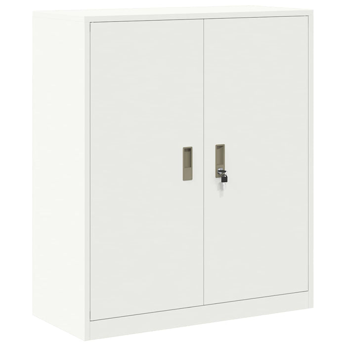 Dulap de depozitare 2 buc. Alb 90 x 40 x 175 cm Oțel Blocat WALTI