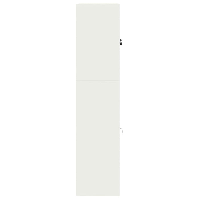 Dulap de depozitare 2 buc. Alb 90 x 40 x 175 cm Oțel Blocat WALTI