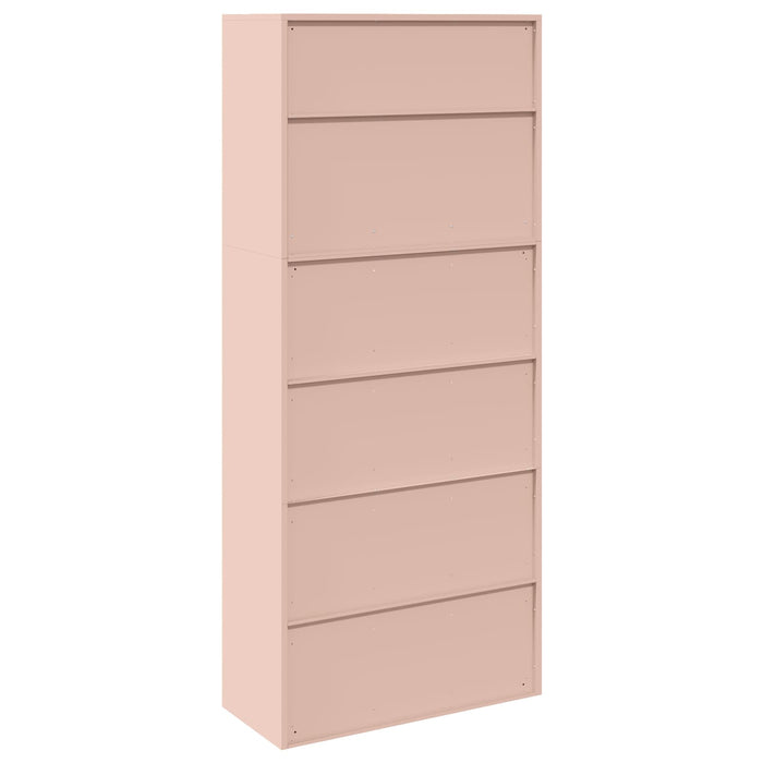 Dulap de depozitare 2 buc. Roz 90 x 40 x 210 cm Oțel Blocat WALTI
