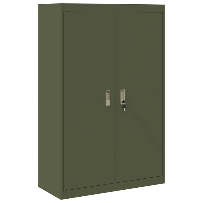 Dulap de depozitare 2 buc. Verde măsliniu 90 x 40 x 210 cm Oțel WALTI
