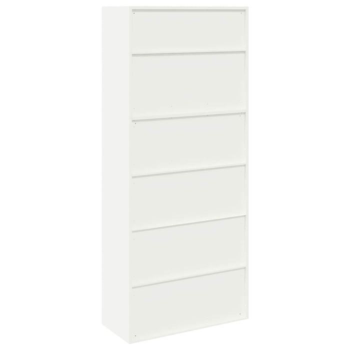 Dulap de depozitare 2 buc. Alb 90 x 40 x 210 cm Oțel Blocat WALTI