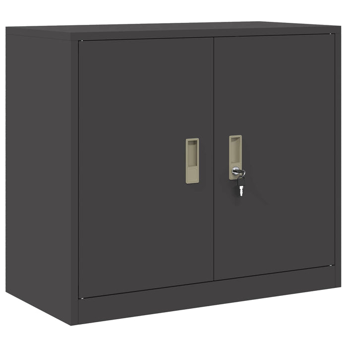 Dulap de depozitare 2 buc. Negru 80 x 40 x 160 cm Oțel Blocat - WALTI WALTI