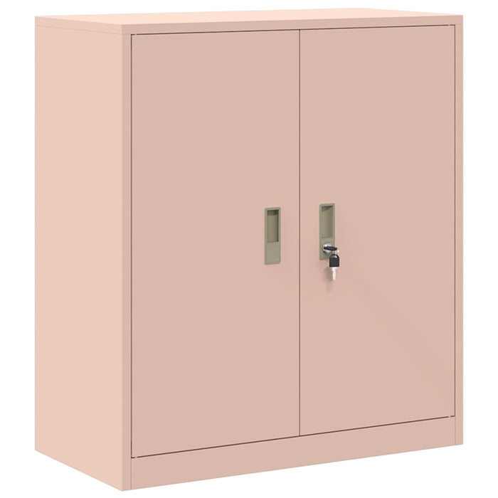 Dulap de depozitare 2 buc. Roz 80 x 40 x 160 cm Oțel Blocat WALTI