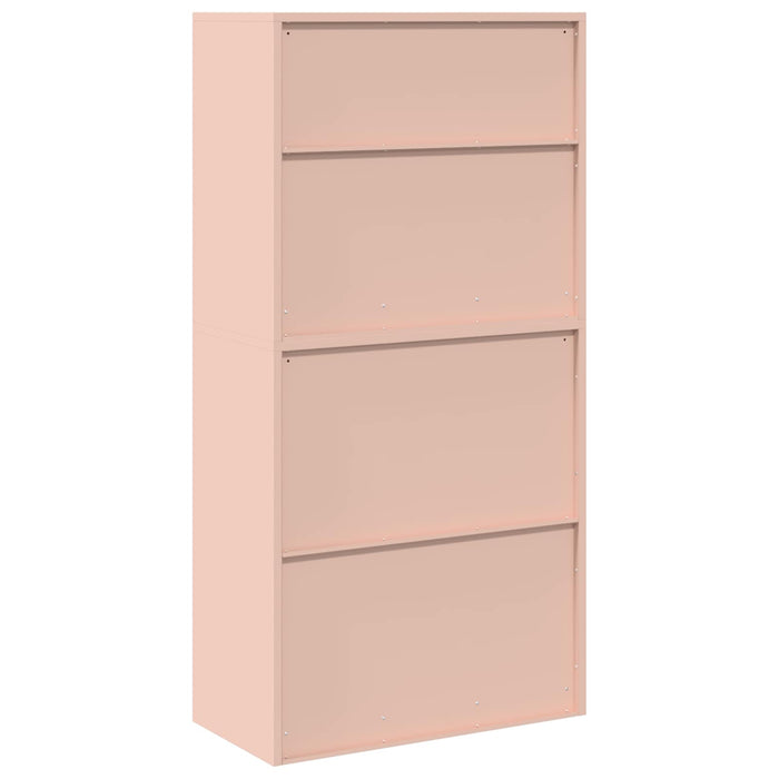 Dulap de depozitare 2 buc. Roz 80 x 40 x 160 cm Oțel Blocat WALTI