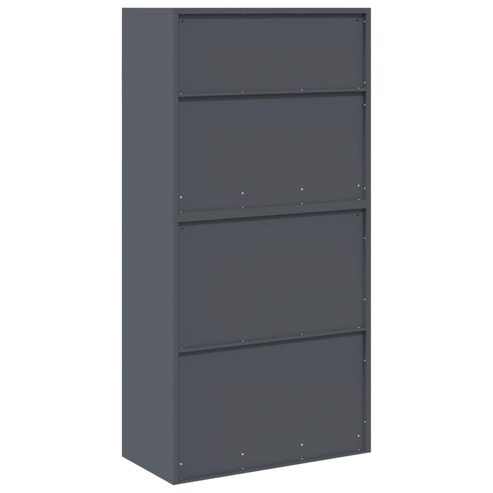 Dulap de depozitare 2 buc. Antracit 80 x 40 x 160 cm Oțel WALTI