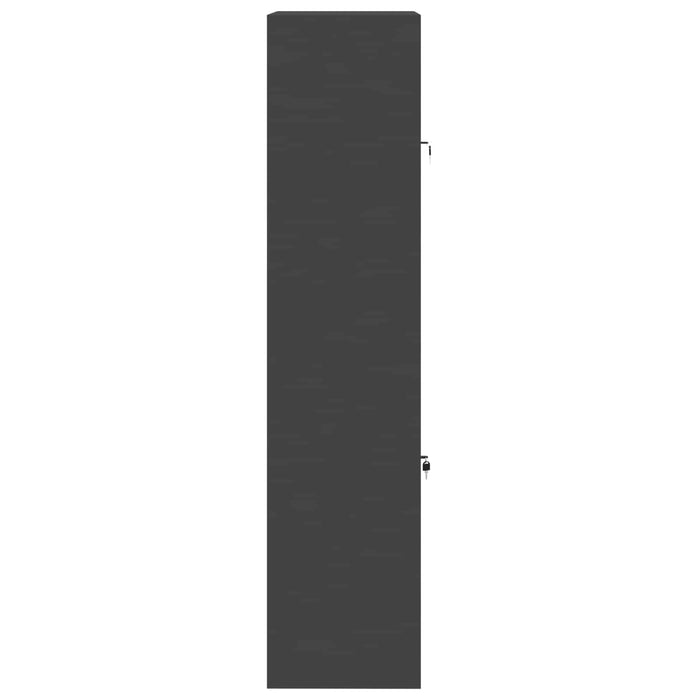 Dulap de depozitare 2 buc. Negru 80 x 40 x 175 cm Oțel Blocat - WALTI WALTI