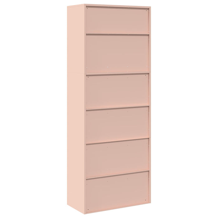 Dulap de depozitare 2 buc. Roz 80 x 40 x 210 cm Oțel Blocat WALTI