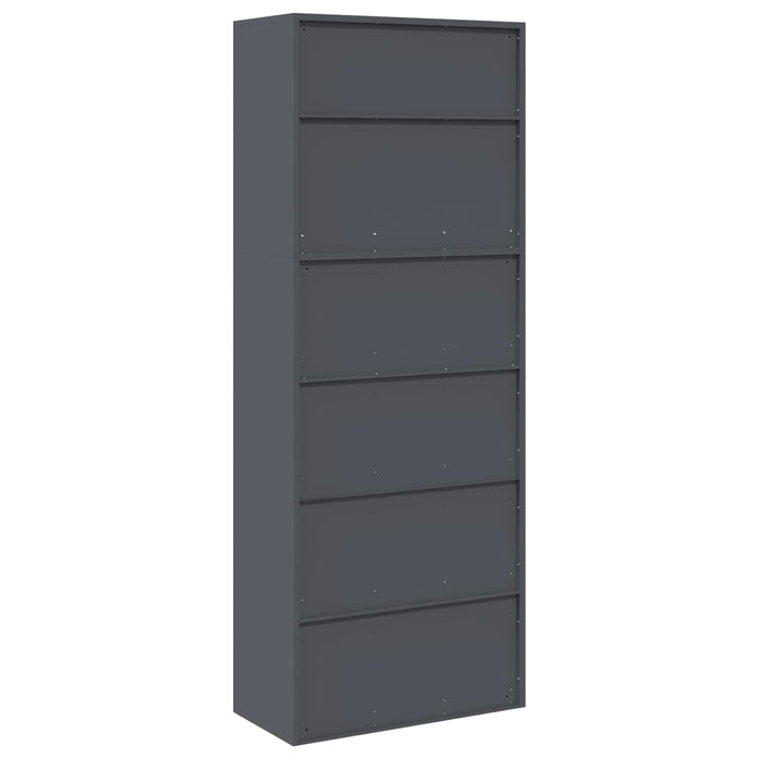 Dulap de depozitare 2 buc. Antracit 80 x 40 x 210 cm Oțel WALTI