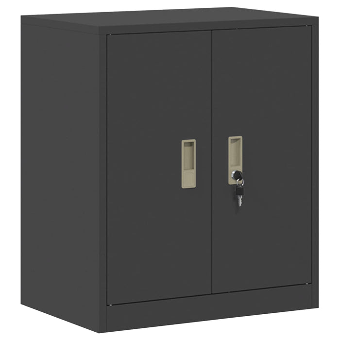 Dulap de depozitare 2 buc. Negru 60 x 40 x 160 cm Oțel Blocat WALTI
