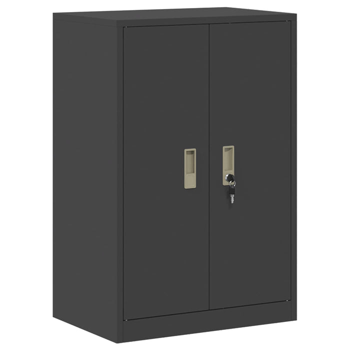 Dulap de depozitare 2 buc. Negru 60 x 40 x 160 cm Oțel Blocat WALTI