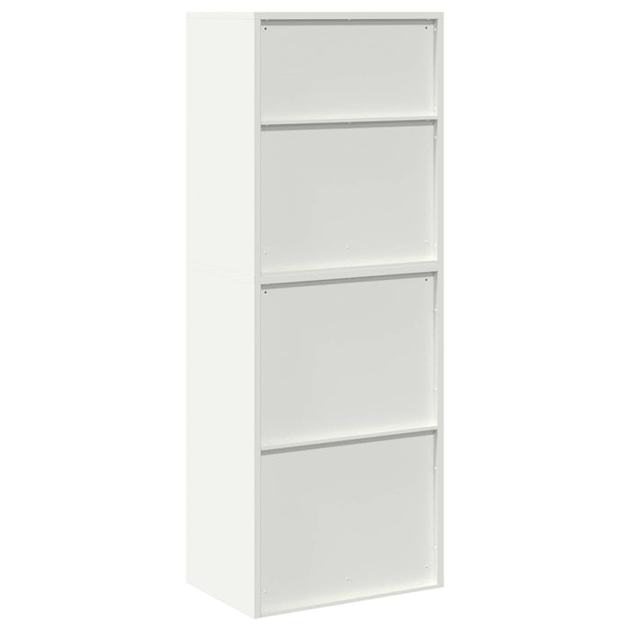 Dulap de depozitare 2 buc. Alb 60 x 40 x 160 cm Oțel Blocat WALTI