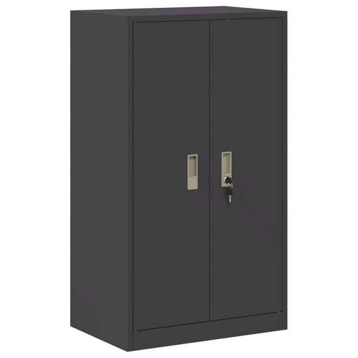 Dulap de depozitare 2 buc. Negru 60 x 40 x 175 cm Oțel Blocat WALTI