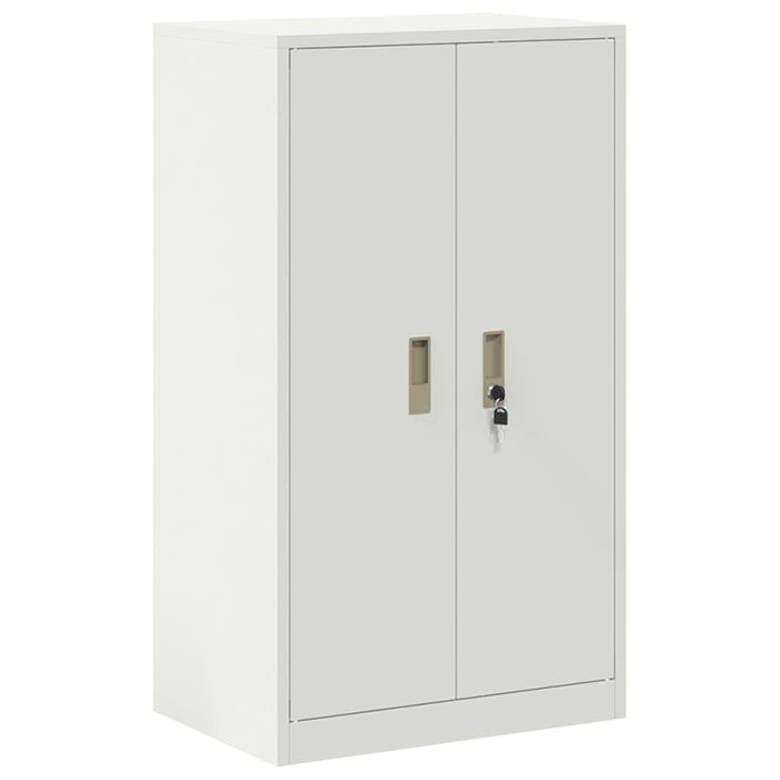 Dulap de depozitare 2 buc. Alb 60 x 40 x 175 cm Oțel Blocat WALTI