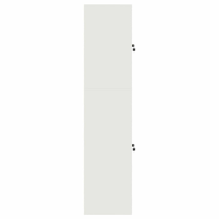 Dulap de depozitare 2 buc. Alb 60 x 40 x 175 cm Oțel Blocat WALTI