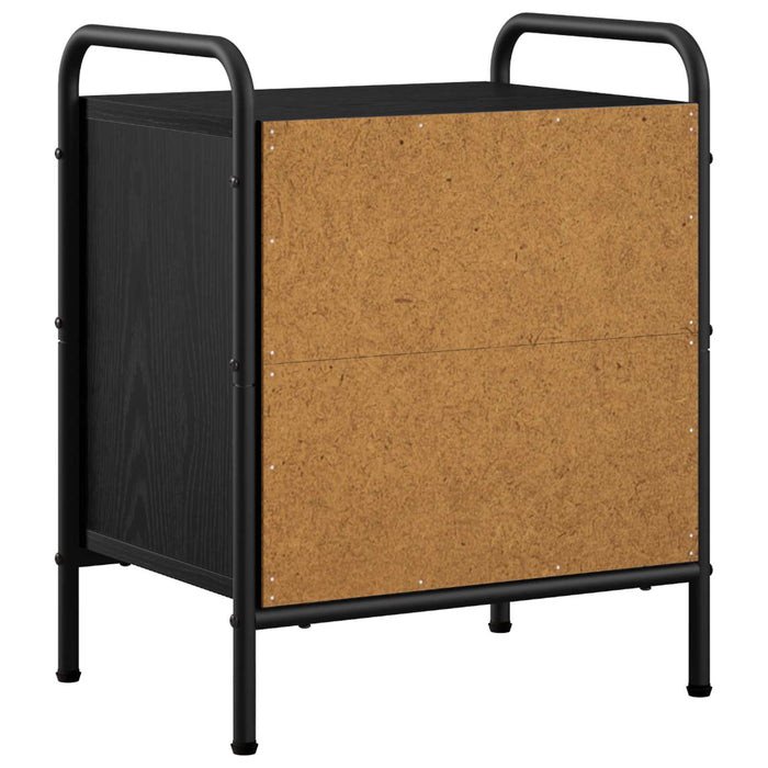 Dulap de noapte Stejar Negru 40 x 30 x 50 cm Lemn prelucrat WALTI