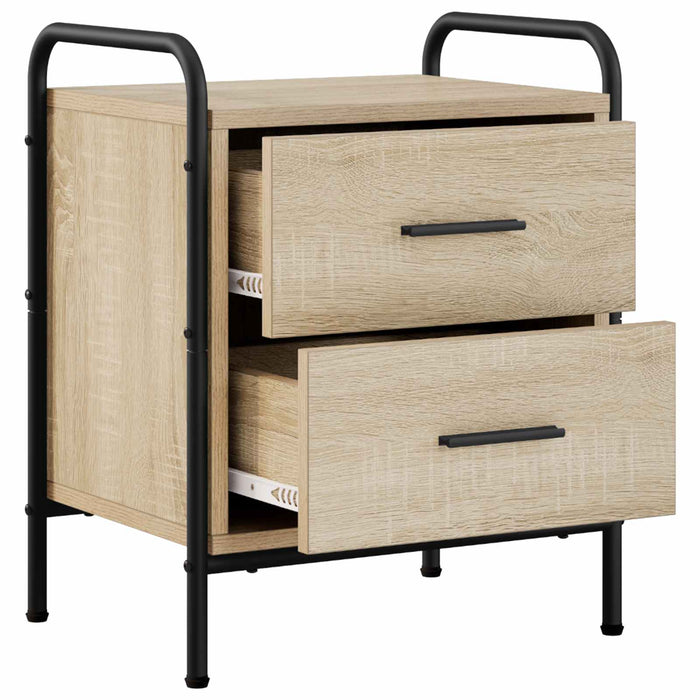 Dulap de noapte Stejar Sonoma 40 x 30 x 50 cm Lemn prelucrat WALTI