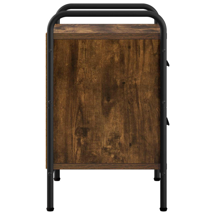 Dulap de noapte Stejar fumuriu 40 x 30 x 50 cm Lemn prelucrat WALTI