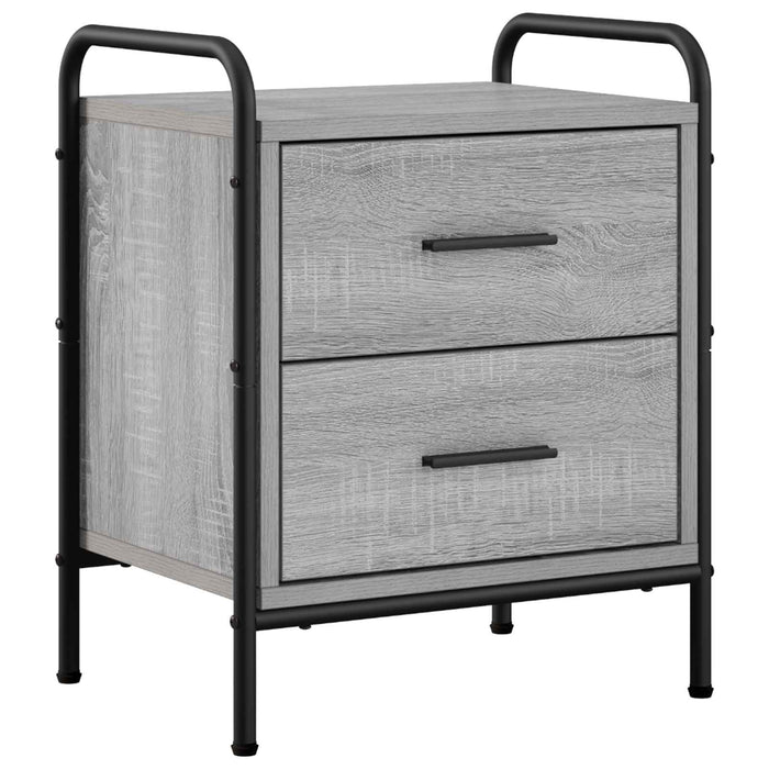 Dulap de noapte Sonoma gri 40 x 30 x 50 cm Lemn prelucrat WALTI