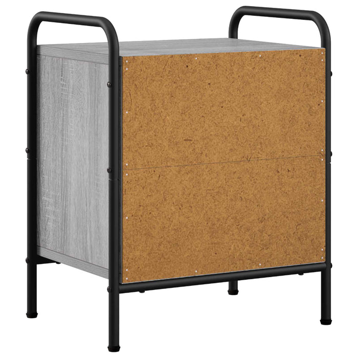 Dulap de noapte Sonoma gri 40 x 30 x 50 cm Lemn prelucrat WALTI