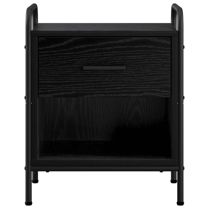Dulap de noapte Stejar Negru 40 x 30 x 50 cm Lemn prelucrat WALTI