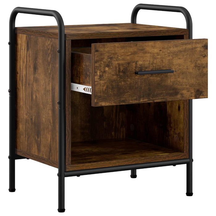 Dulap de noapte Stejar fumuriu 40 x 30 x 50 cm Lemn prelucrat WALTI