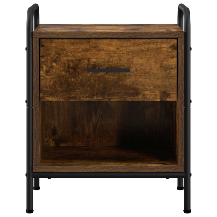 Dulap de noapte Stejar fumuriu 40 x 30 x 50 cm Lemn prelucrat WALTI