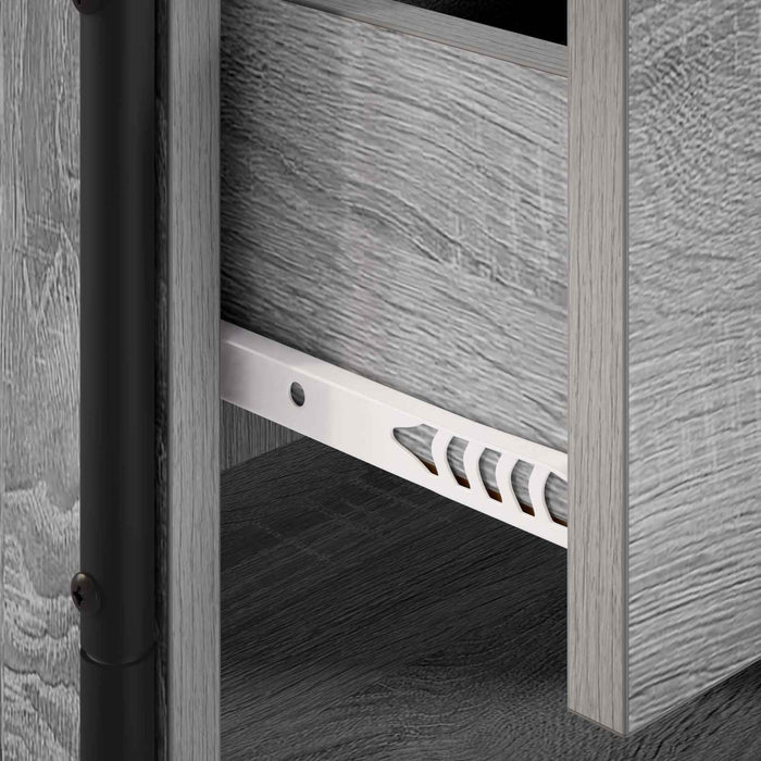 Dulap de noapte Sonoma gri 40 x 30 x 50 cm Lemn prelucrat WALTI